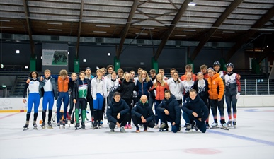 Langebaan en shorttrack samen het ijs op!